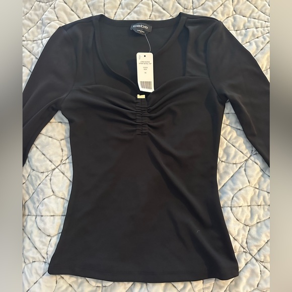 LONG SLEEVE STRAP DETAIL TOP - Picture 6 of 7